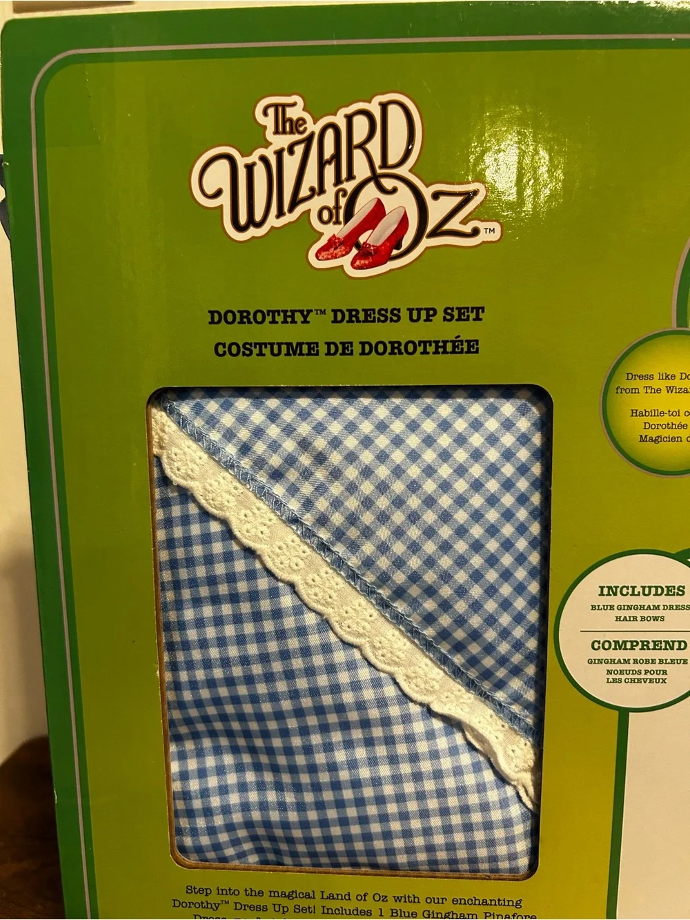 The Wizard of Oz Dorothy Dress-Up Costume - Girls 3+ Blue Gingham